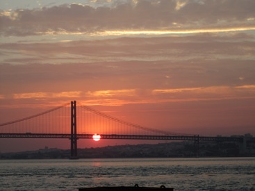 pictures of sunset Lisbon Portugal