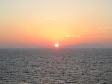 picture of the sun Rhodes Greece