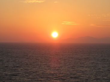 picture of the sun Rhodes Greece