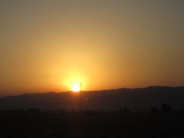 picture of sun Tiberias Israel