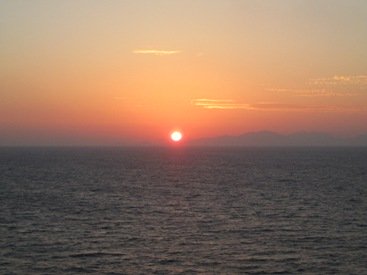 picture of the sun Rhodes Greece