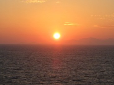 picture of the sun Rhodes Greece