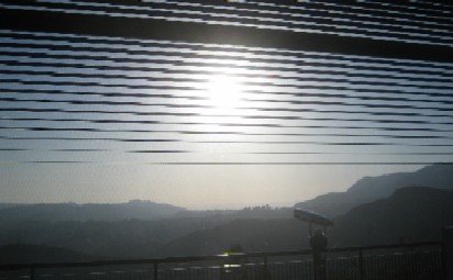 window at Griffith park